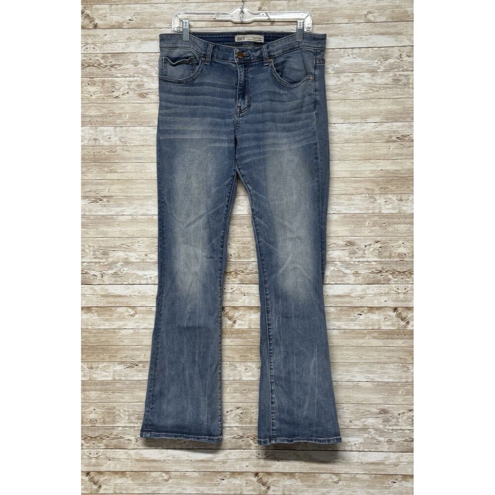 BKE Payton Universal Fit Mid Rise Boot Cut 31x33.5 (32x33.5 Actual) Distressed